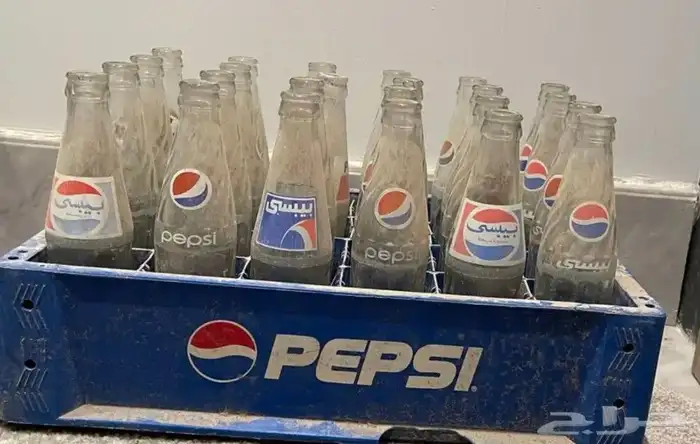 صندوق ببسي قديم للبيع 23 حبه فيها غطاء 0