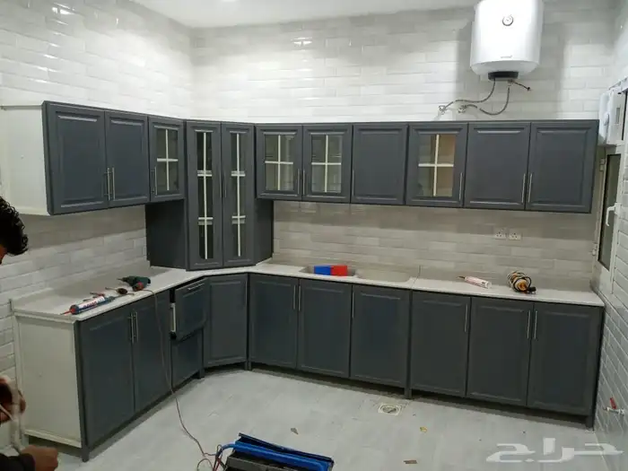 مطابخ جديده جاهزه 5 متر و60 س حرف ال صاج كل الالوان وكل 8