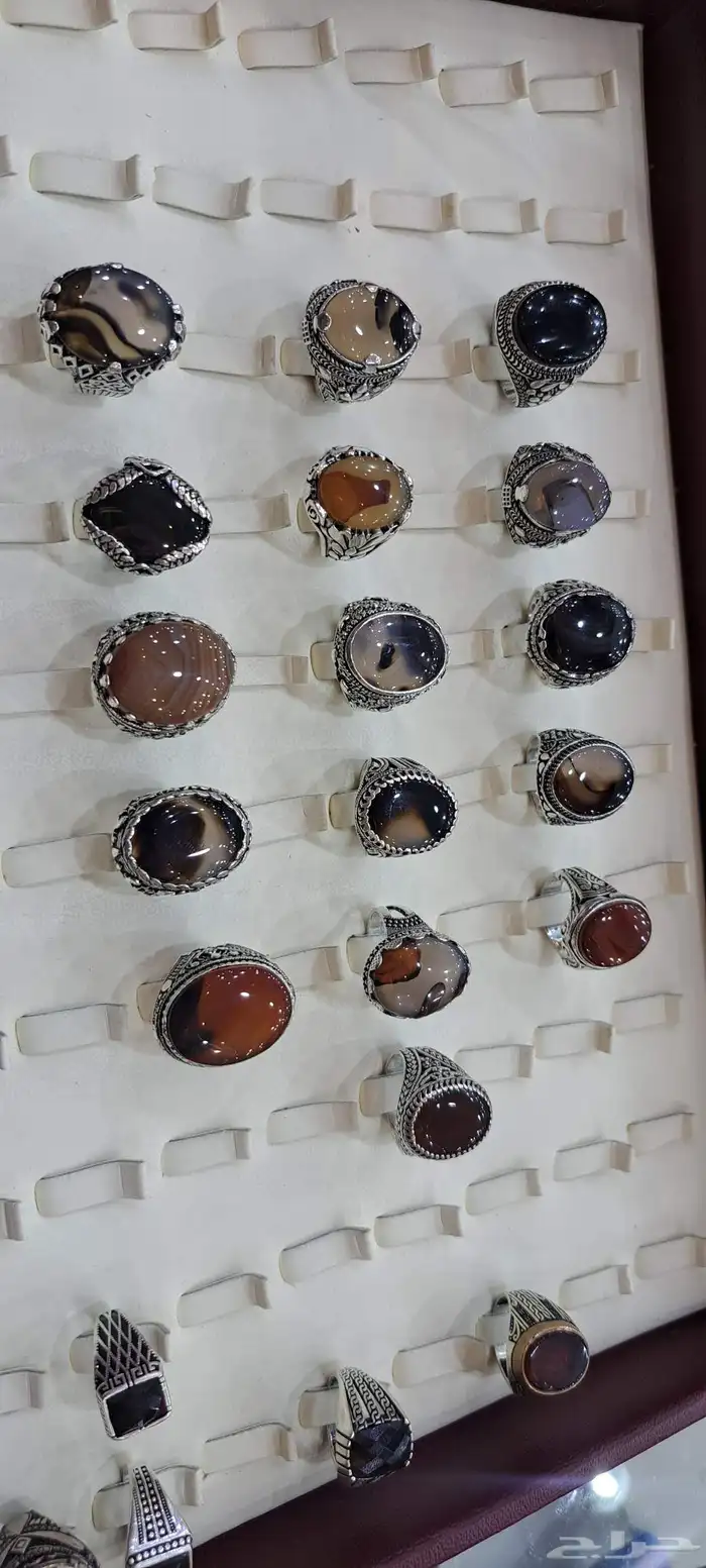 خواتم فضه عقيق يمني 0