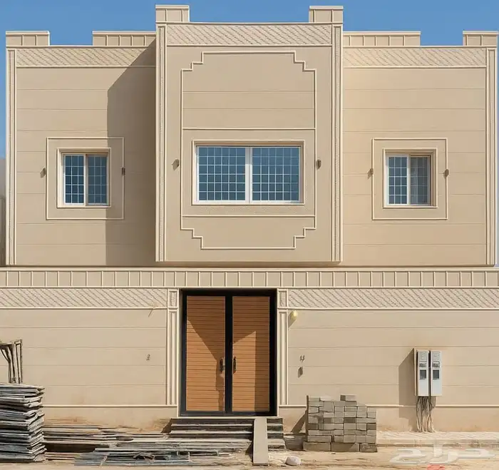 ديكورات خارجيه سمنت أبيض اللون متعددة بطحاء الرياض 1