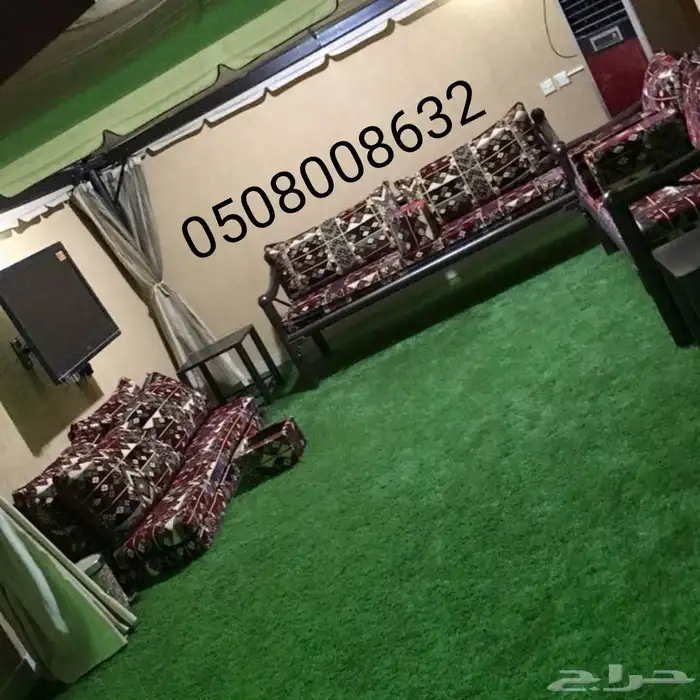 كراسي حديد خارجية جلسات مراكيز احواش استراحات 7