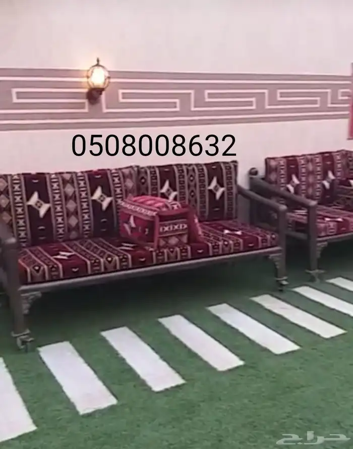 كراسي حديد خارجية جلسات مراكيز احواش استراحات 6
