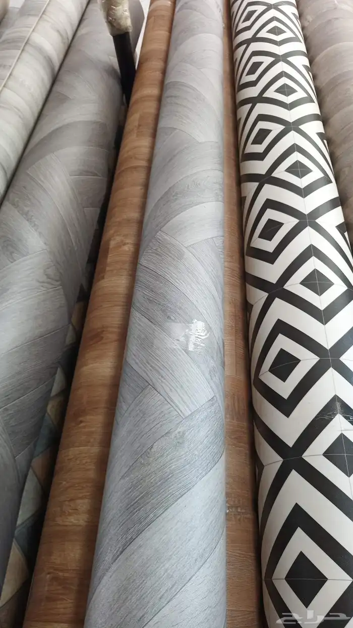 جميع انواع المفروشات الأرضي فنيل بلاستيك مشمع وحرير صيني وفر 6