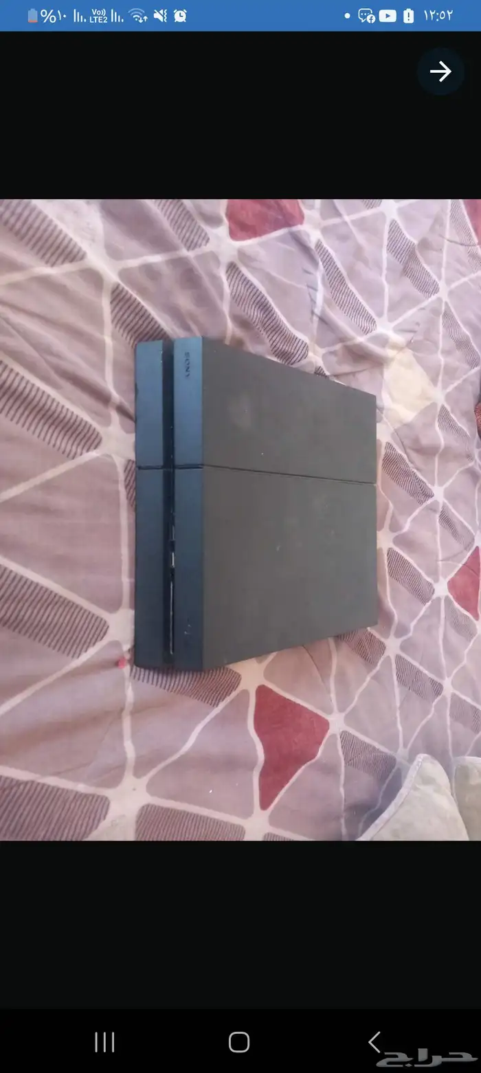 بلاستيشن 4 مع يده وحدا ومع سلك اغراض البلاستيشن 0