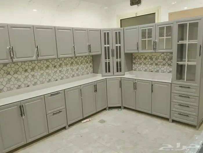 مطابخ جديده جاهزه 5 متر و60 س حرف ال صاج كل الالوان وكل 2