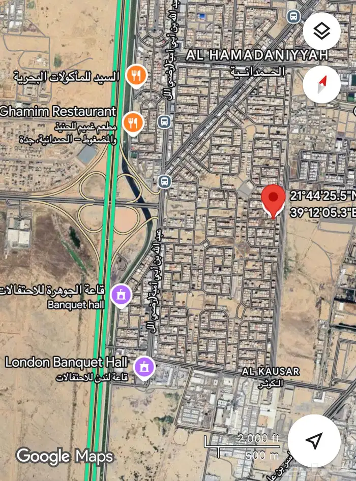 ارض سكنية في حي الحمدانية مسورة على شارعين 4