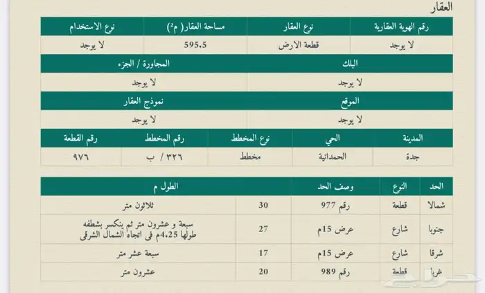 ارض سكنية في حي الحمدانية مسورة على شارعين 3