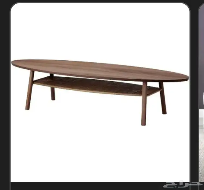 طاوله قهوه كبيره مره خشب و من تخت رخام ابيض ثقييله و جودته 2