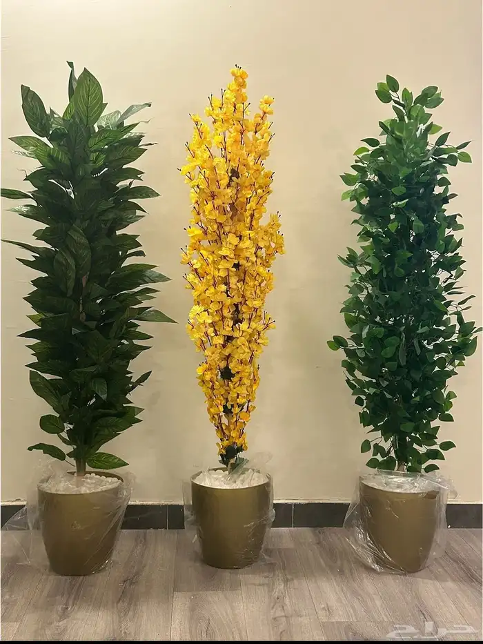 شجر صناعي جديد عدد 3 بسعر 350 لكل الثلاث شامل التوصيل 1