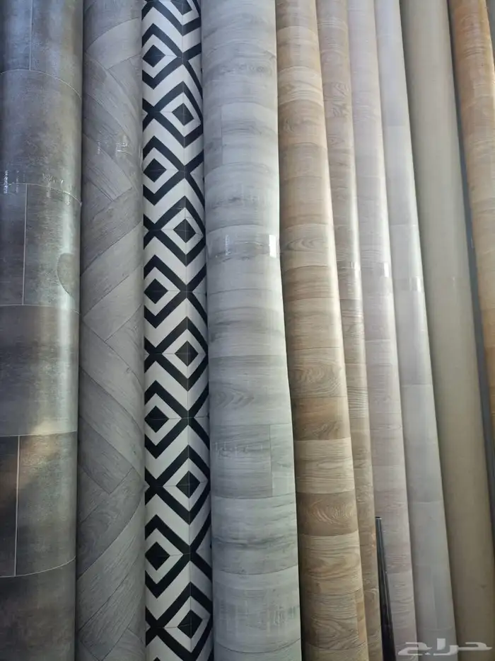 جميع انواع المفروشات الأرضي فنيل بلاستيك مشمع وحرير صيني وفر 0