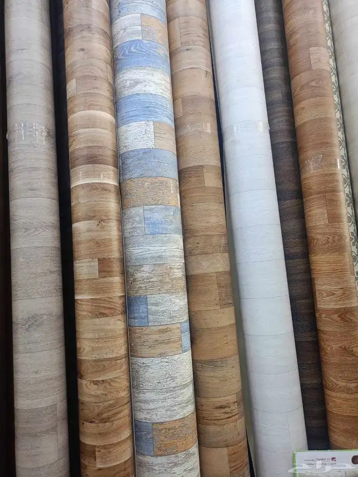 جميع انواع المفروشات الأرضي فنيل بلاستيك مشمع وحرير صيني وفر 1