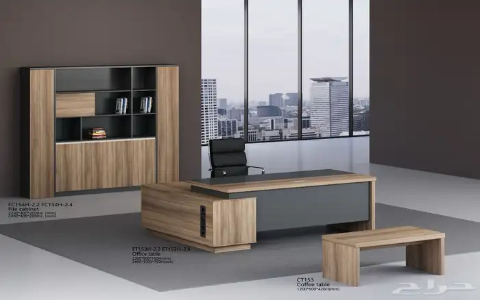 مودرن أحدث تنفيذي مكاتب اثاث فخمة كامل طقم حجم كبير مقاس 49