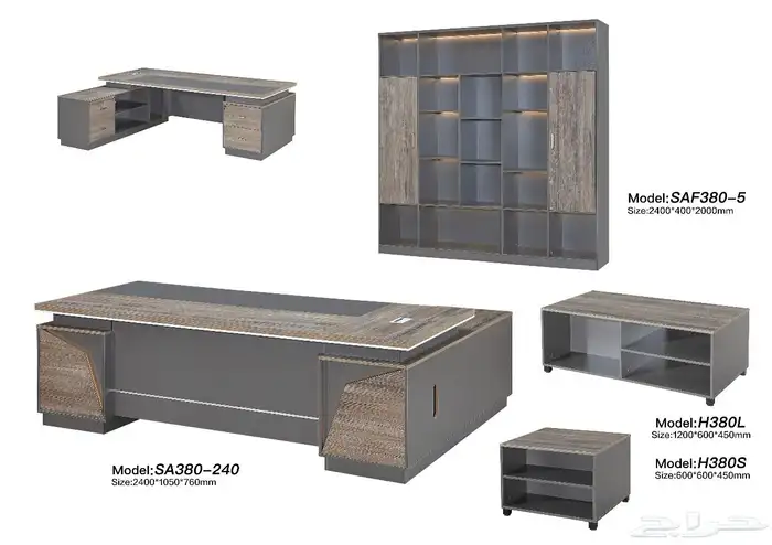 مودرن أحدث تنفيذي مكاتب اثاث فخمة كامل طقم حجم كبير مقاس 94