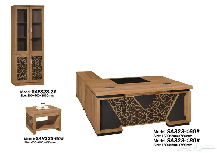 مودرن أحدث تنفيذي مكاتب اثاث فخمة كامل طقم حجم كبير مقاس 58