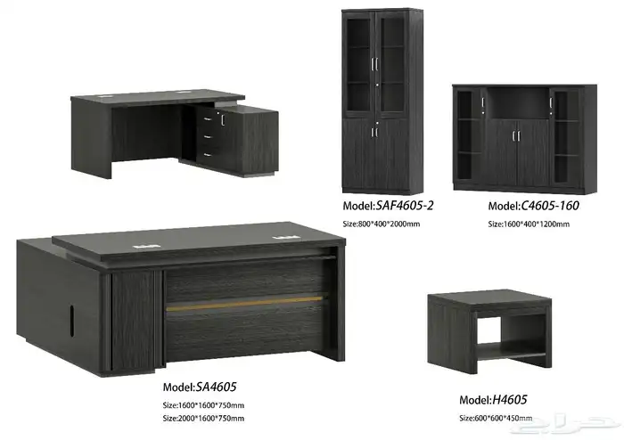 مودرن أحدث تنفيذي مكاتب اثاث فخمة كامل طقم حجم كبير مقاس 96