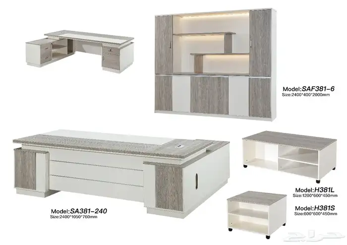 مودرن أحدث تنفيذي مكاتب اثاث فخمة كامل طقم حجم كبير مقاس 91