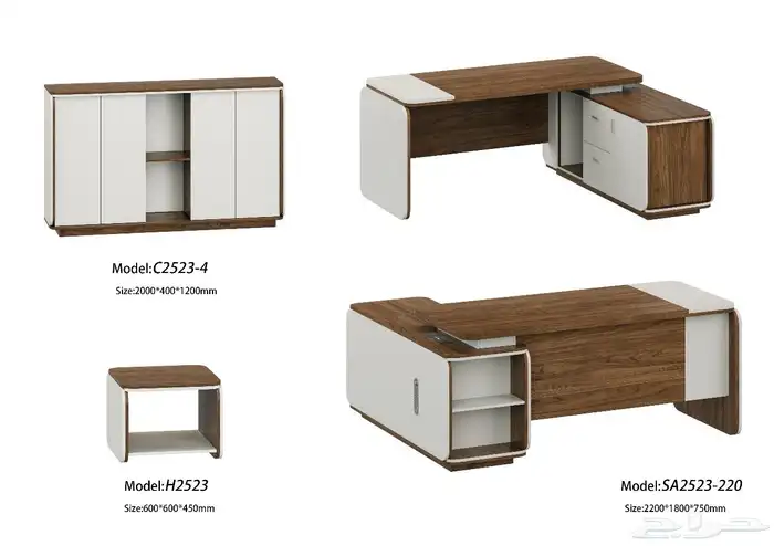 مودرن أحدث تنفيذي مكاتب اثاث فخمة كامل طقم حجم كبير مقاس 70