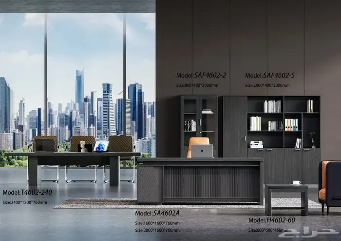 مودرن أحدث تنفيذي مكاتب اثاث فخمة كامل طقم حجم كبير مقاس 69