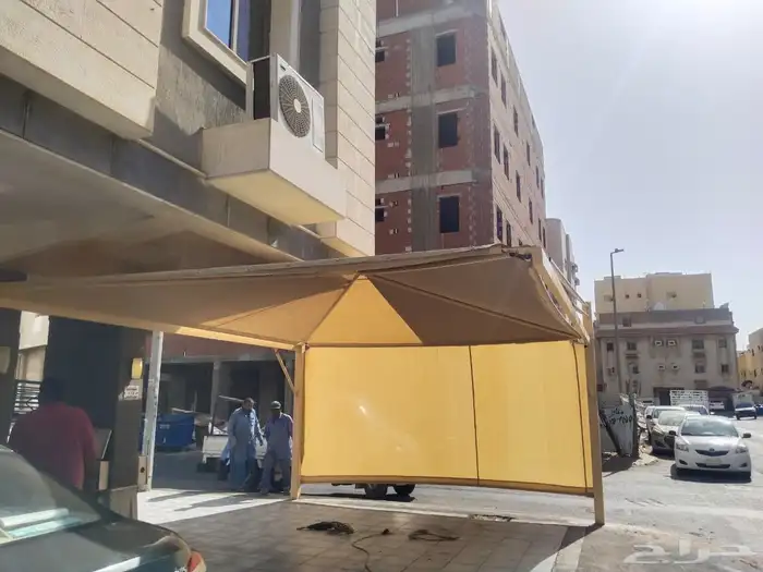 مظلات وسوتر جده ازاله مظلات عشان البلديه جده وتغيير قماش 2