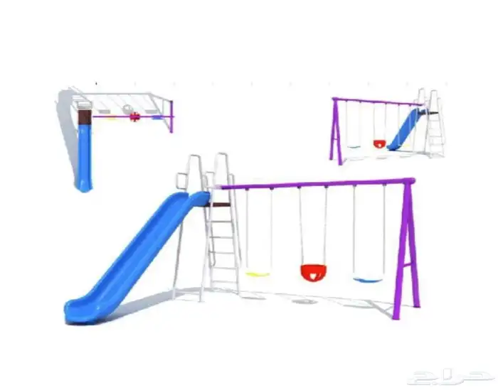 مجموعة متكاملة من المرجيحة و زحليقة للساحات داخليه خارجيه 1