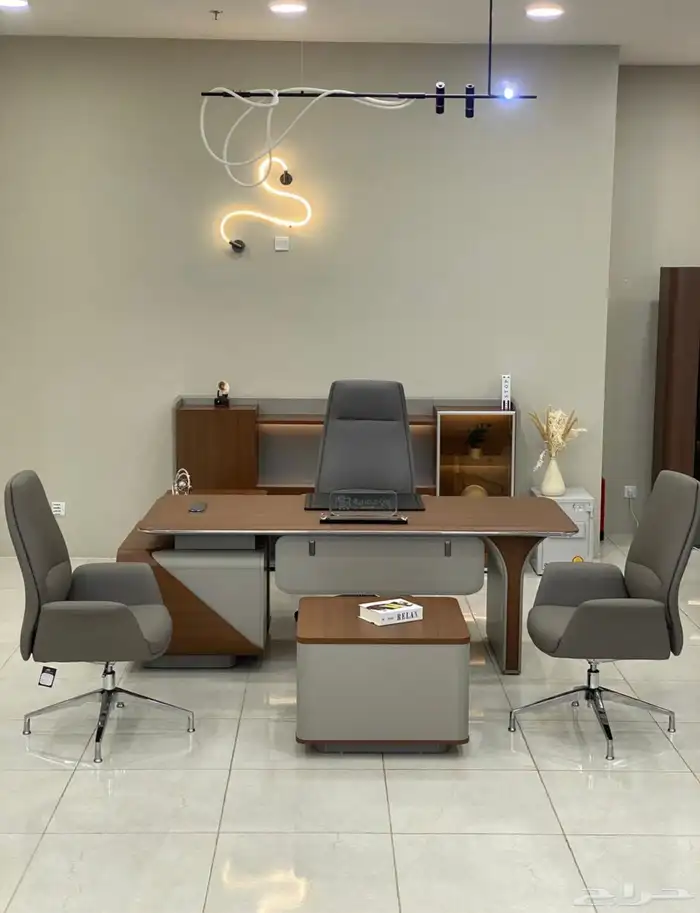 مودرن أحدث تنفيذي مكاتب اثاث فخمة كامل طقم حجم كبير مقاس 27