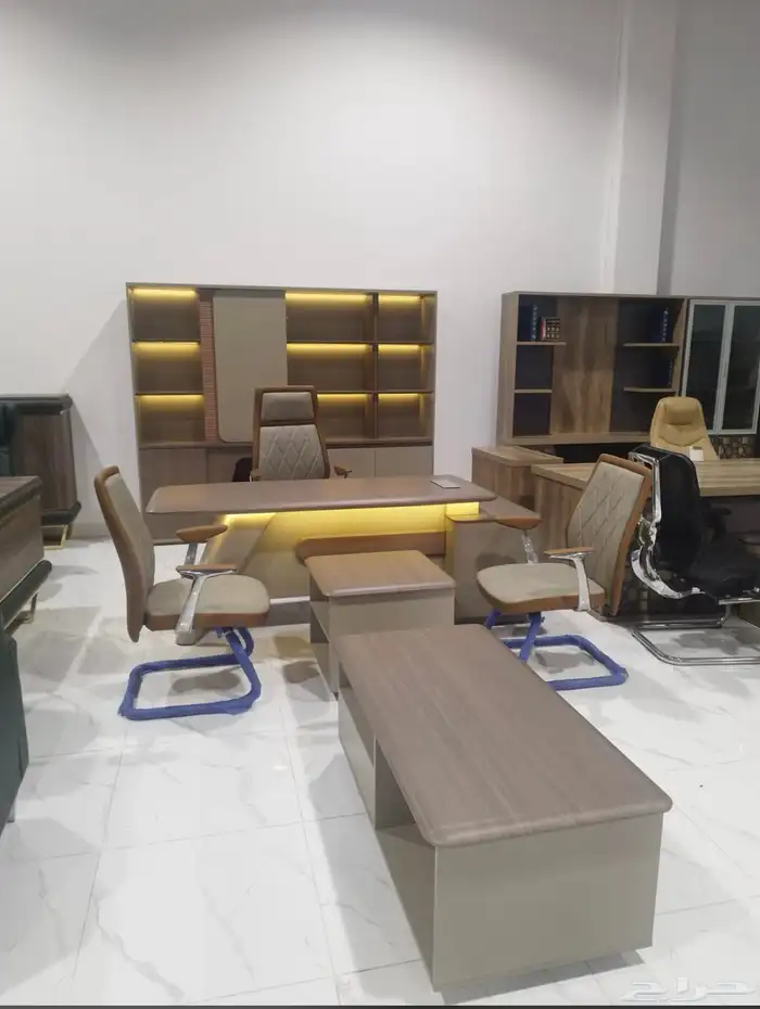 مودرن أحدث تنفيذي مكاتب اثاث فخمة كامل طقم حجم كبير مقاس 19