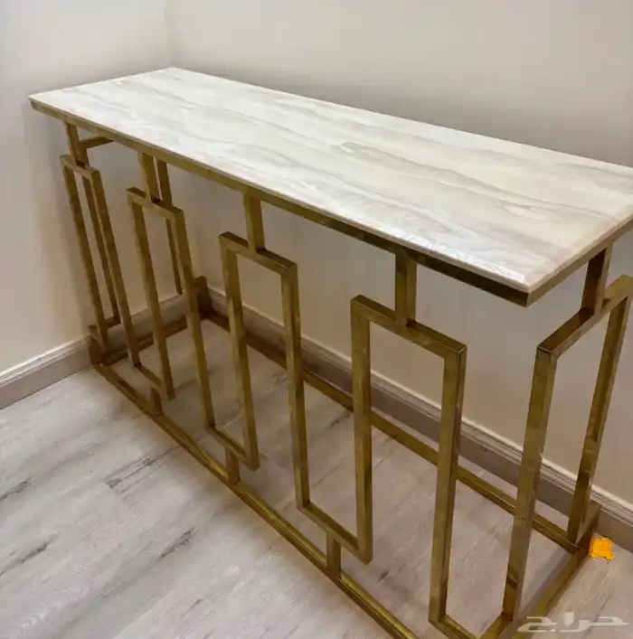 طاولة استقبال رخام شبه جديدة 1