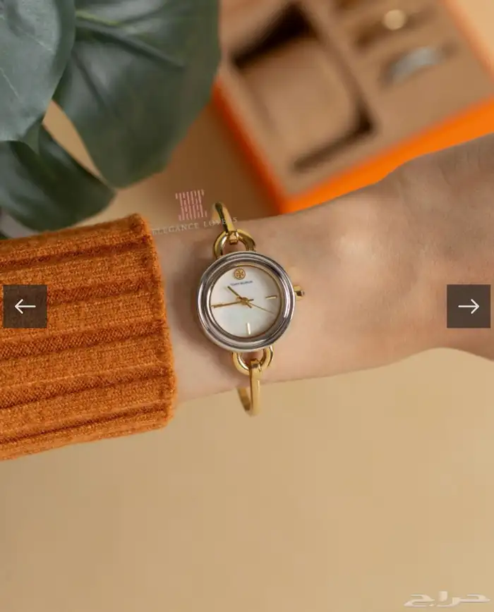 ساعة Tory Burch موديل راقي مع إمكانية تغير الإطار 0