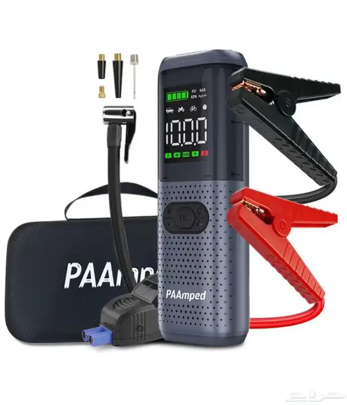 شاحن بطارية سيارة وضغط إطارات 2 في 1 0