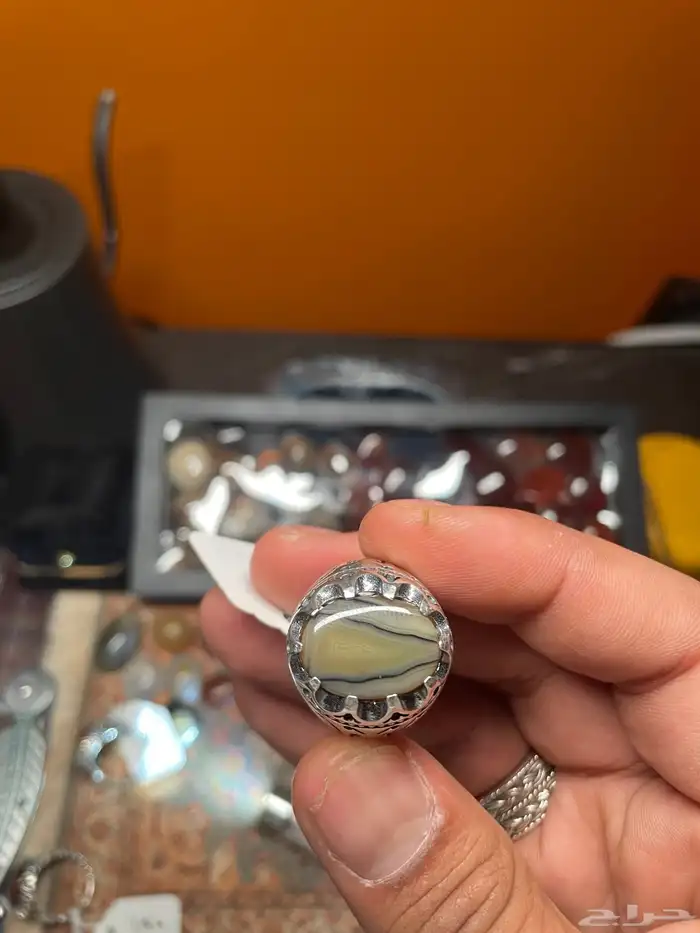 خواتم باحجار عقيق مميز جدا واسعار ممتازه 5