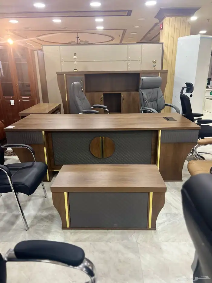 مودرن أحدث تنفيذي مكاتب اثاث فخمة كامل طقم حجم كبير مقاس 6