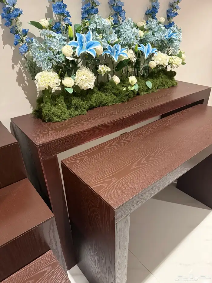 للبيع طاولات استقبال الون بني قشر سنديان 5