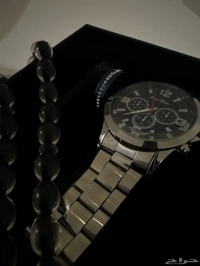 طقم كامل ساعه خاتم سبحه للبيع جديد ماستخدم 0