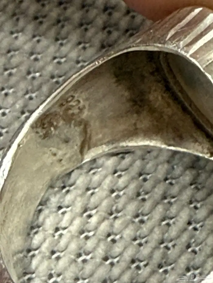 خاتم فضه عقيق 3