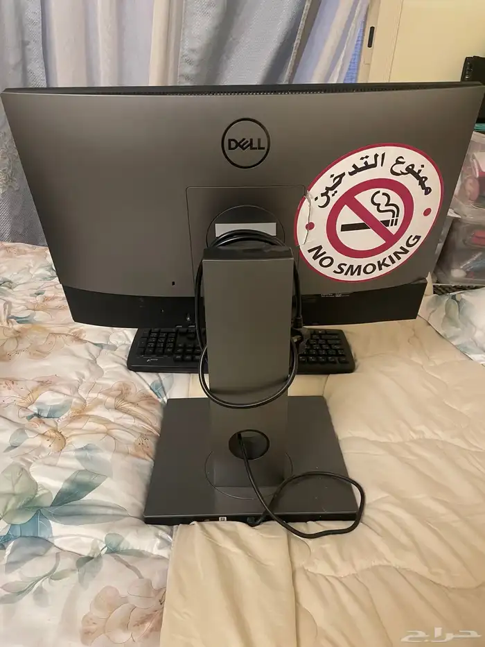 جهاز كمبيوتر مكتبي شركة ديل DEEL و طابعة شركة HP 1