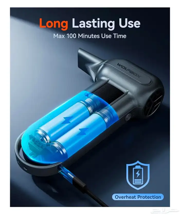 WOLFBOX MF100للبيع منفاخ هواء 9