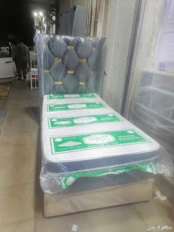 سرير حديد دورين دور واحد مراتب نفرين و نفر سرير بوكس الرياض 23