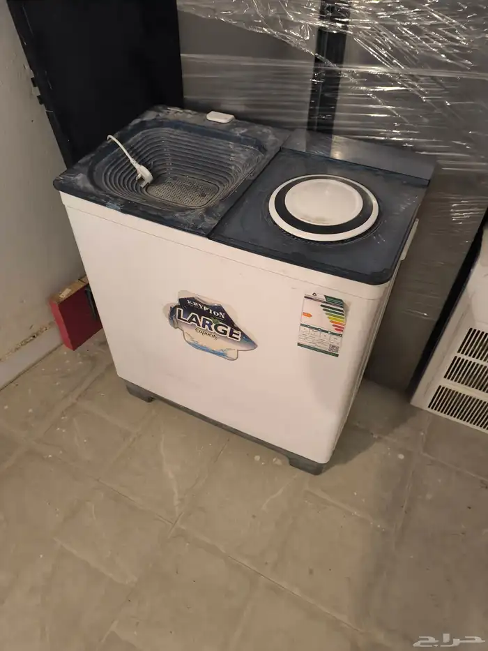 غساله حوضين 10 كيلو مستخدمه كالجديده 0