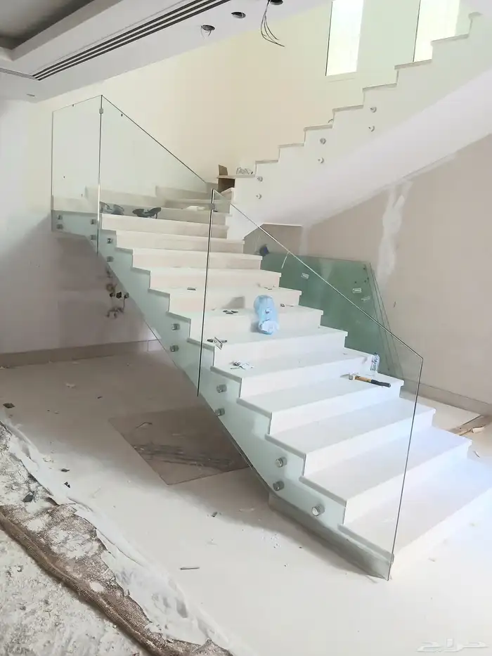 درج زجاج درابزين زجاج درابزين جانبي درابزين درج زجاج 12ملي 1