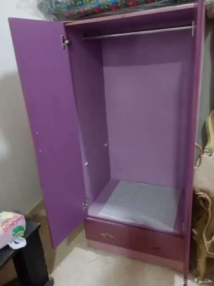 دولاب ادراج لحفظ الملابس مقاس 80 سم فى 150سم مستعملة ب50ريال 4
