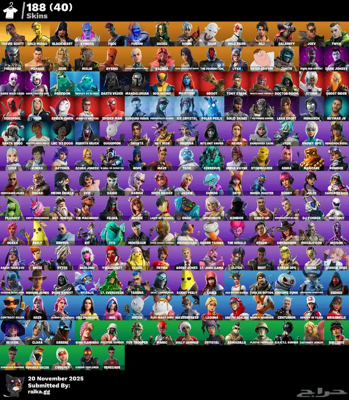 حساب فورت للبيع 0