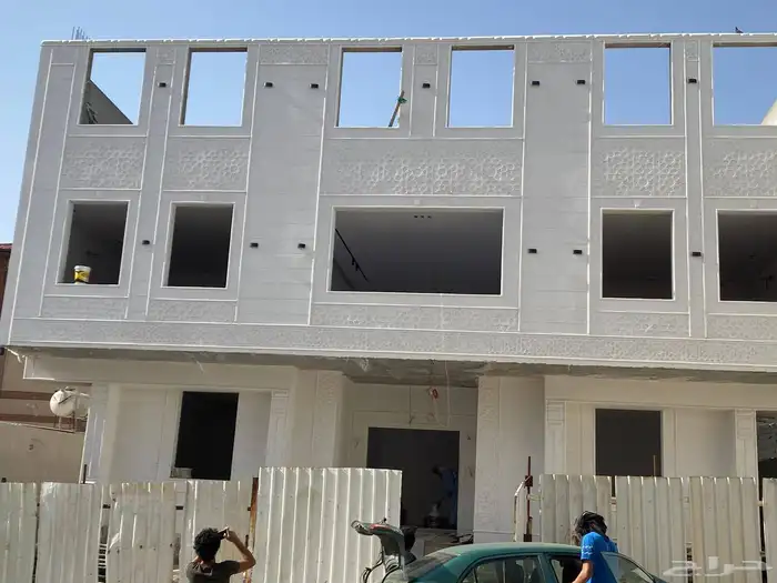 ديكورات خارجيه سمنت أبيض اللون متعددة بطحاء الرياض 8