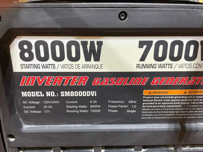 مولد كهرباء 8000 واط كاتم بنزين استخدام شهر فقط 2