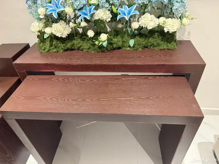 للبيع طاولات استقبال الون بني قشر سنديان 2