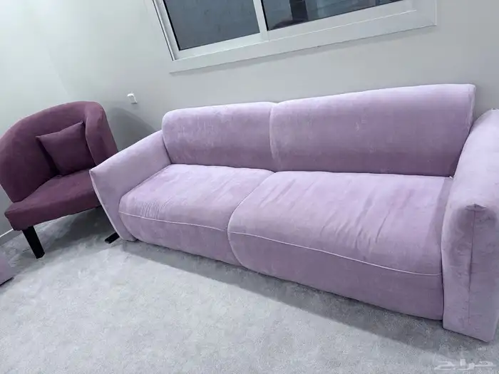 كنب من اربع قطع قطعتين مفرد وقطعتين كبيره 1