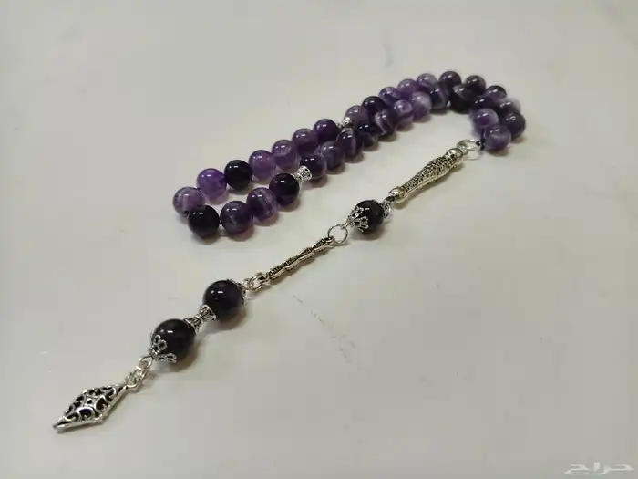 سبحة حجر جمشيت الاصلي 0