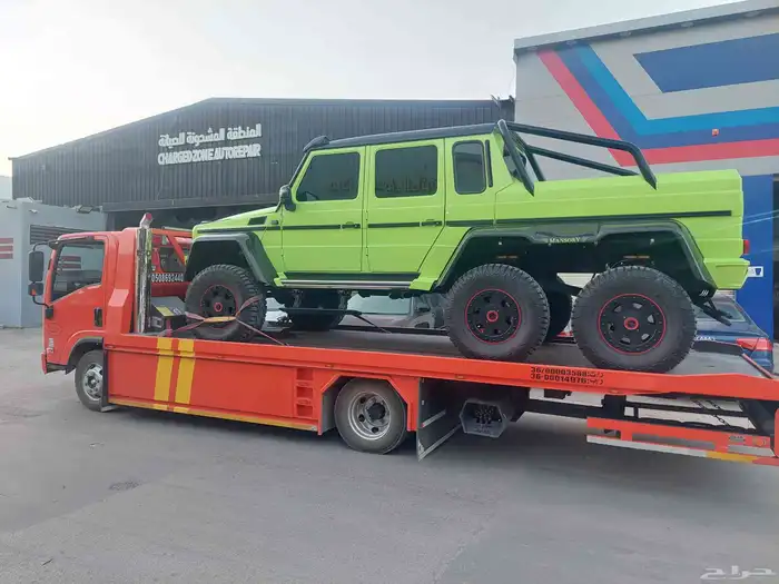 سطحة هيدروليك فل دوان طالع فاضي من الدمام إلى الرياض 6