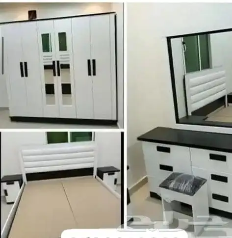 غرف نوم جديده بااسعار مناسبه ب1600 شامل التوصيل والتركيب مع 7