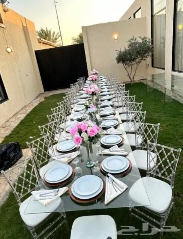 تاجير كراسي وطاولات دفايات سماعات زل مداخل ولدينا قهوجيين وص 0