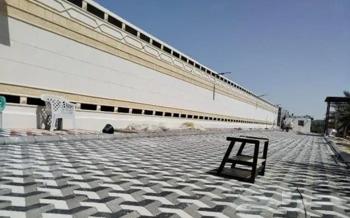 معلم واجهات خارجيه بديل الحجر تليس نقشه 9